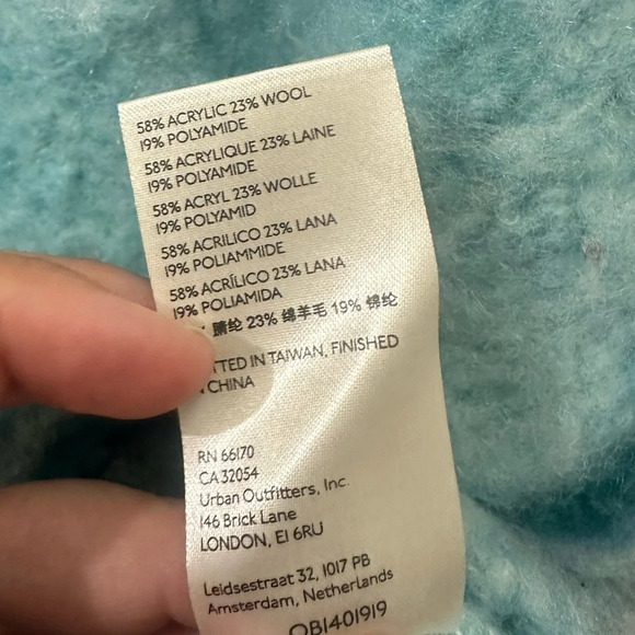 Free People blue Lilly pullover sweater size large - Picture 5 of 5